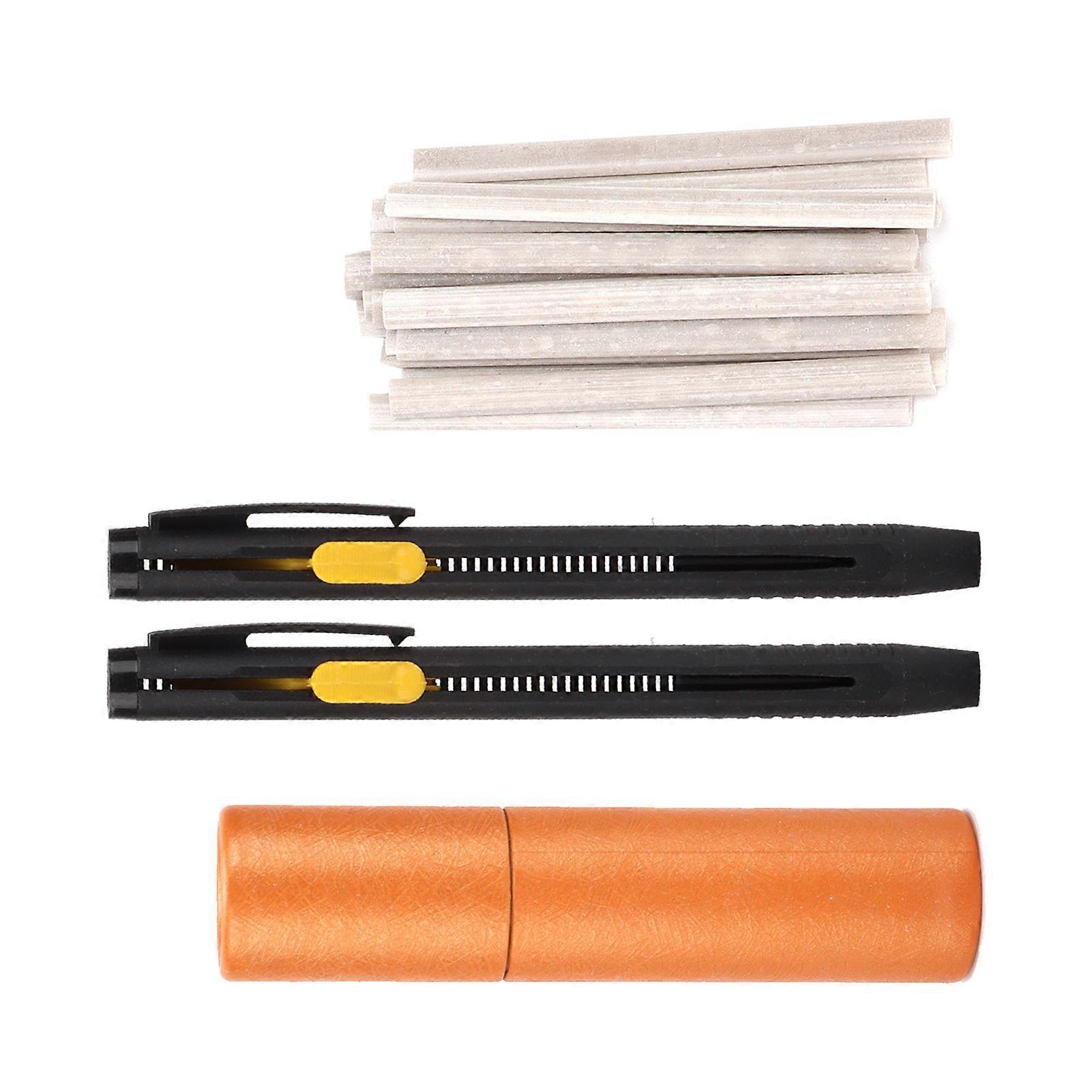 خياطين الطباشير القلم واضح مريح منخفض معدل التآكل قابل للتعديل وسم الطباشير متوافق مع القطن متماسك الجلد المدبوغ