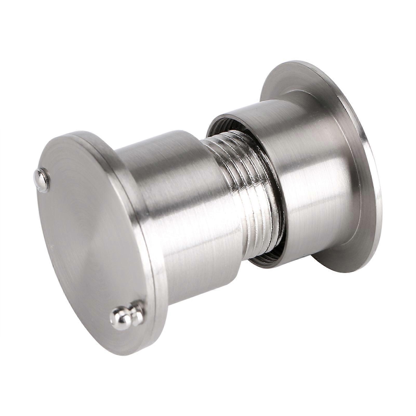 28mm Wide Viewing Angle Door Viewer with Heavy Duty Privacy Cover Brushed Chrome