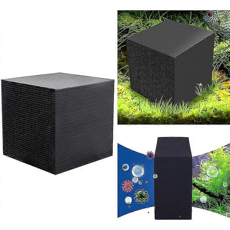 Water Purifier Cube Aquarium Filter Eco-Aquarium Filter Ultra Strong Filtration And Absorption 10X10X10Cm,Model:Black 10X10X10Cm
