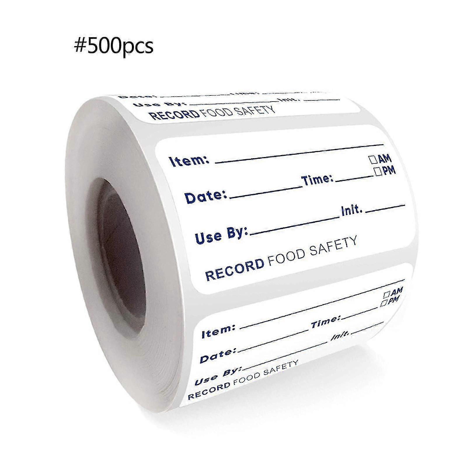500pcs溶解可能な食品ラベル溶解可能な食品ステッカー食品安全保管