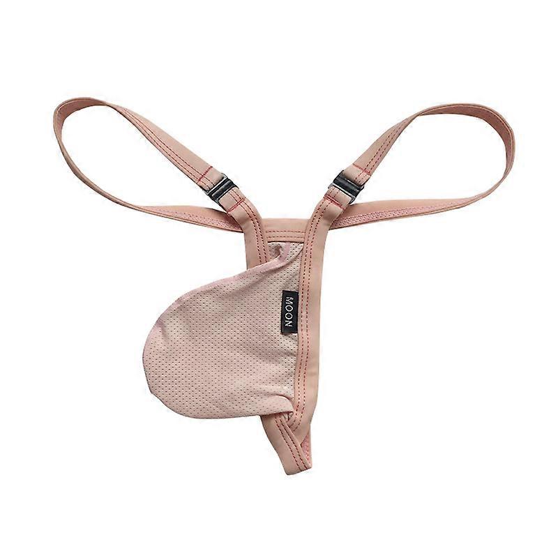 Mens G String Transparent Mesh Mini Micro Bikini Stringtrosor Simning Tangas Låg Rise Man Sexig T-back Trosor Bög Underkläder Botten Cueca