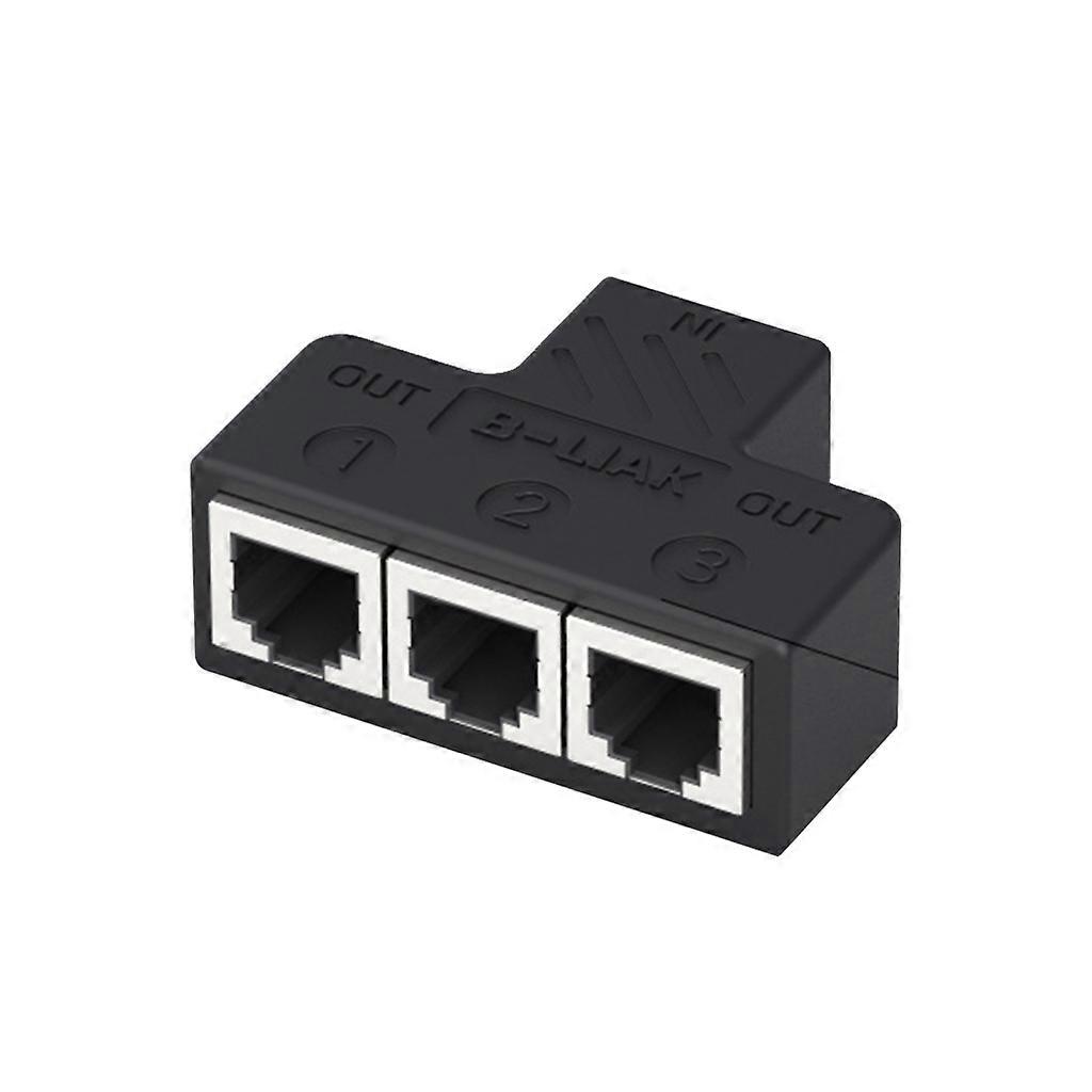 RJ11 6P6C Conectores telefónicos Divisor Conector de tres salidas Uso duradero
