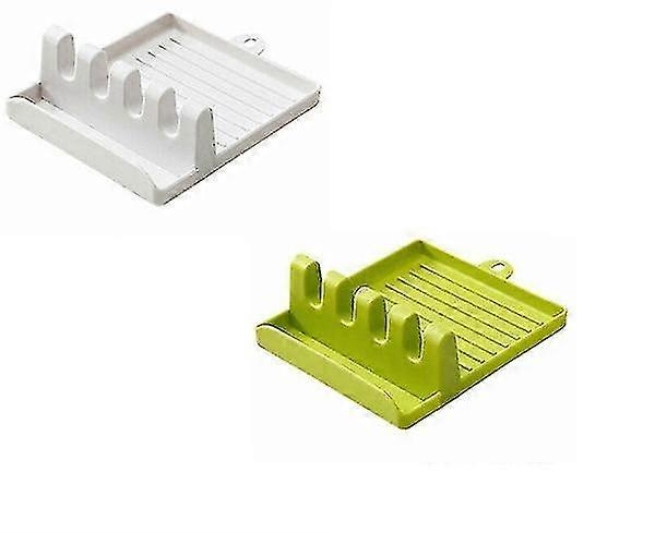 2pcs Kitchen Utensil Spoon Rest Pad Silicone Drip Pad