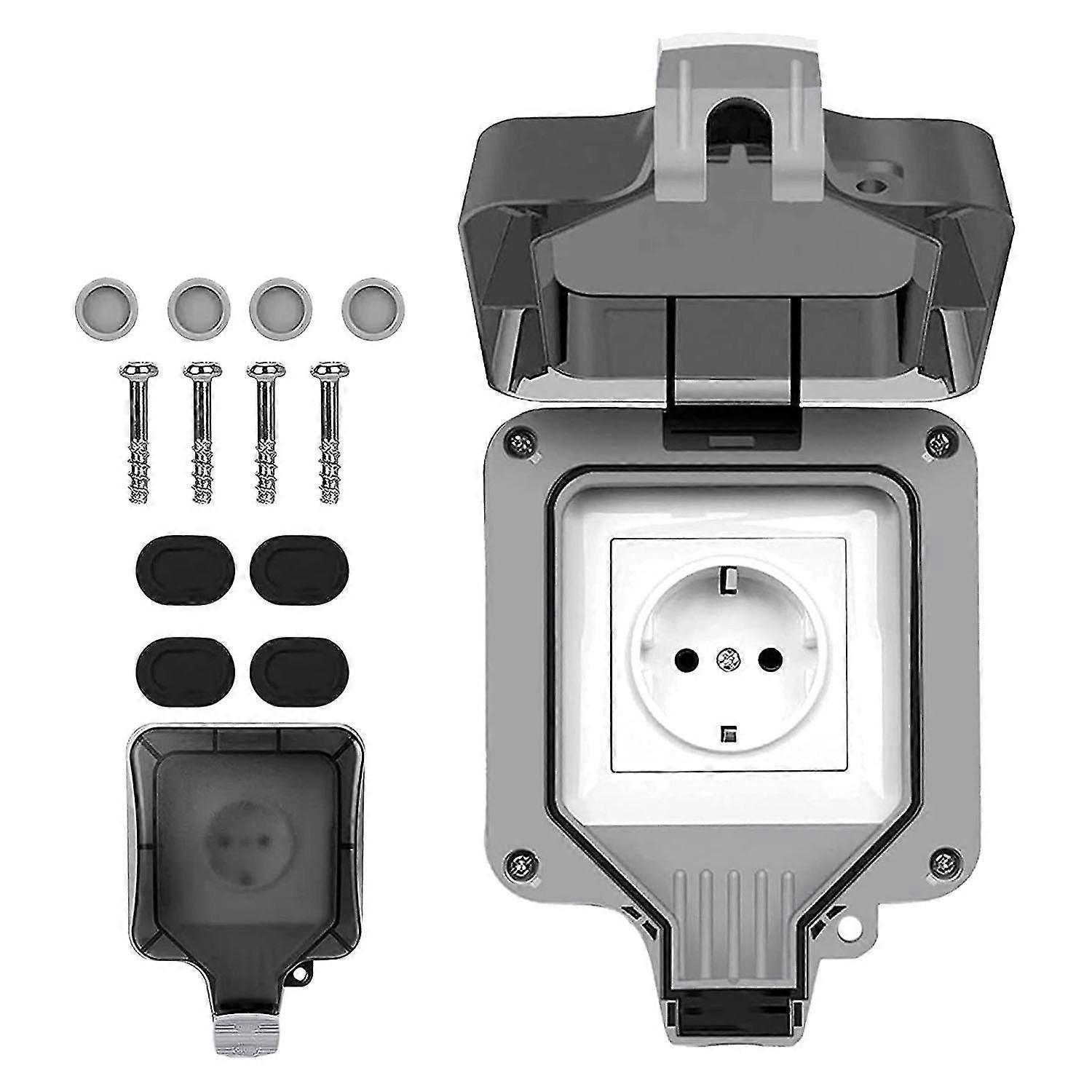 Outdoor Socket Outdoor Socket En Socket Surface-mounted Protective With Hin
