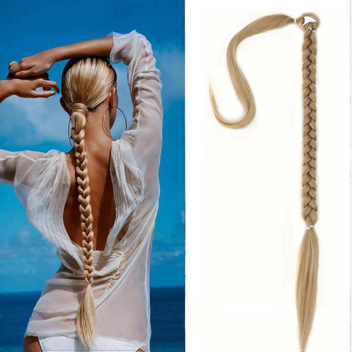Ponytail wig, braid long ponytail