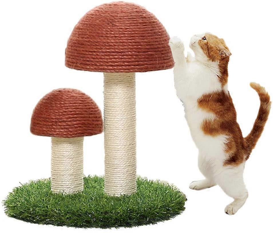 Cat Scratching Post, Mushroom Scraper Toys For Cats & Kittens, Natural Sisal Cat Scratchers