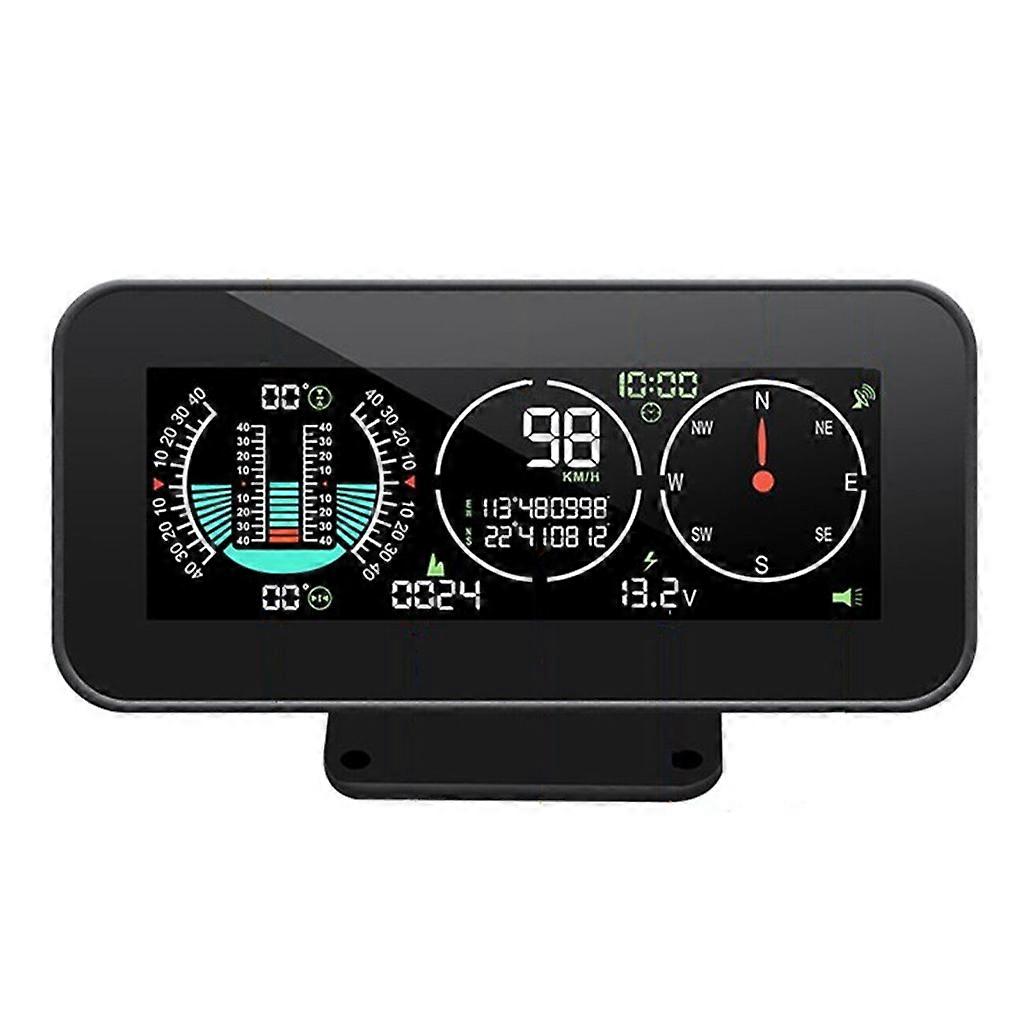 Car HUD Head Up Display Speedometer Overspeed Warning Acceleration Inclinometer
