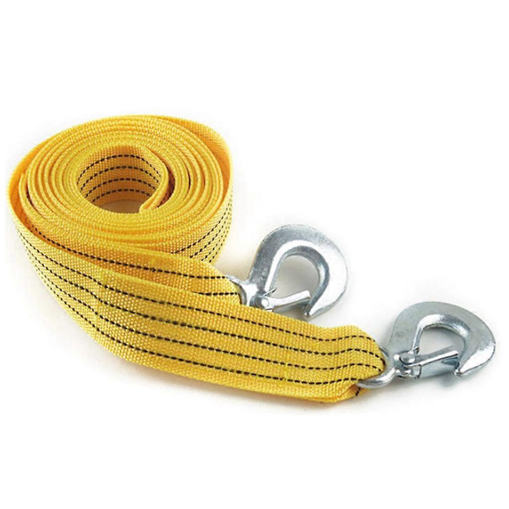 3 Tons Car Auto Tow Cable Towing Strap Rope With Hooks Emergency Heavy Duty for