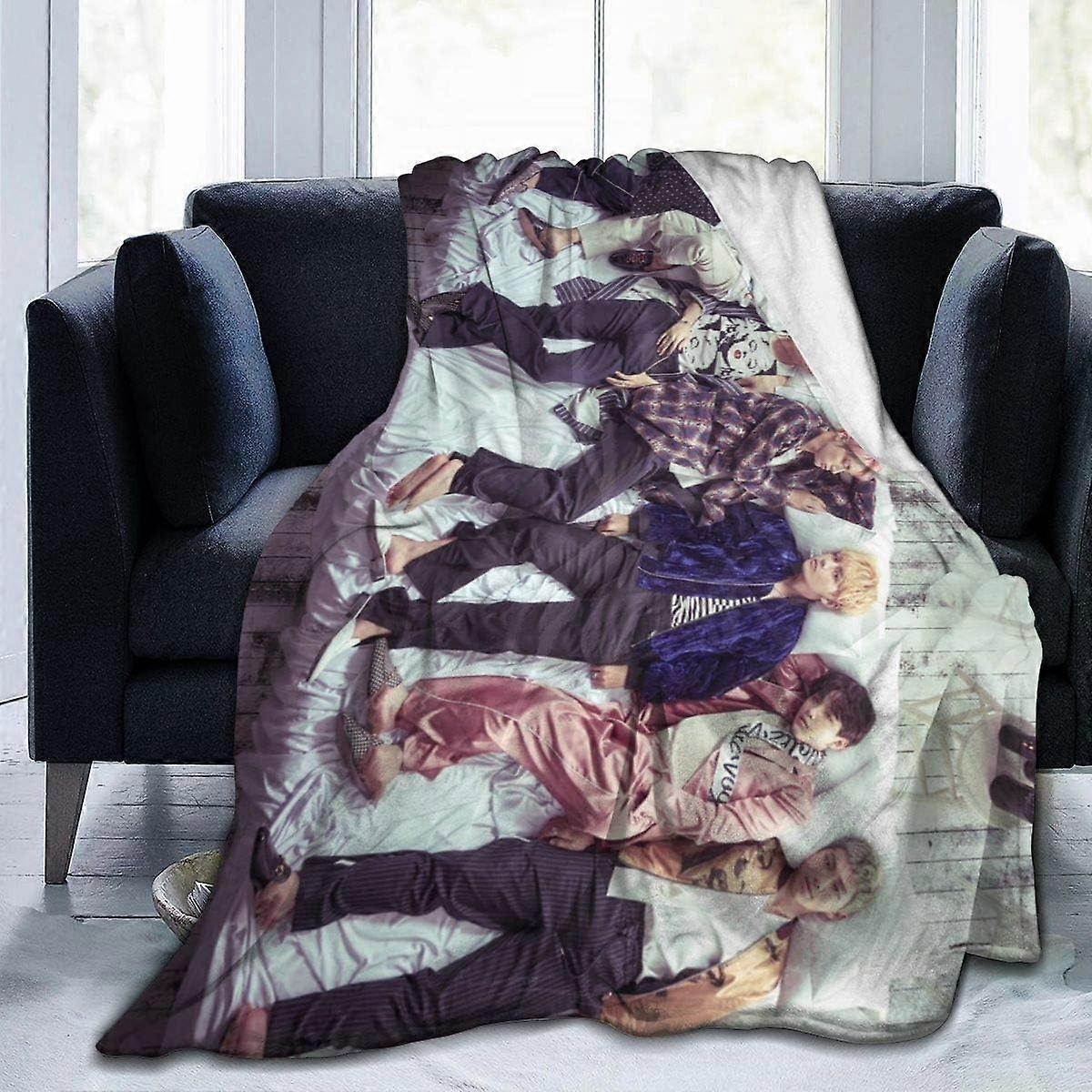 Jared Padalecki Throw blanket Flannel blanket Soft Cozy Flannel blanket Lightweight Plush Blanket-R4156