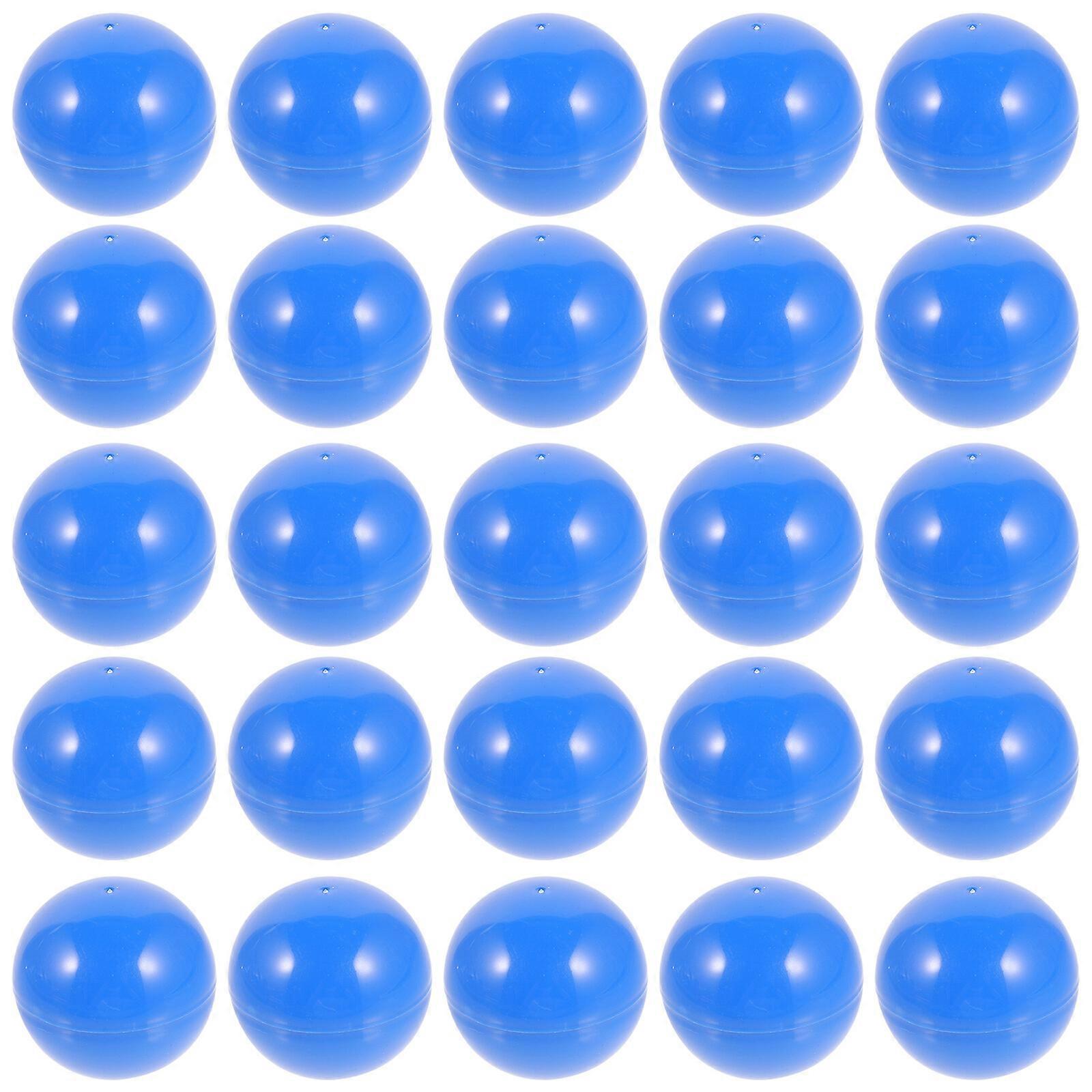 50pcs Activity Lottery Balls Small Funny Colorful Activity Hollow Balls for Game Party (40mm Diameter Blue)