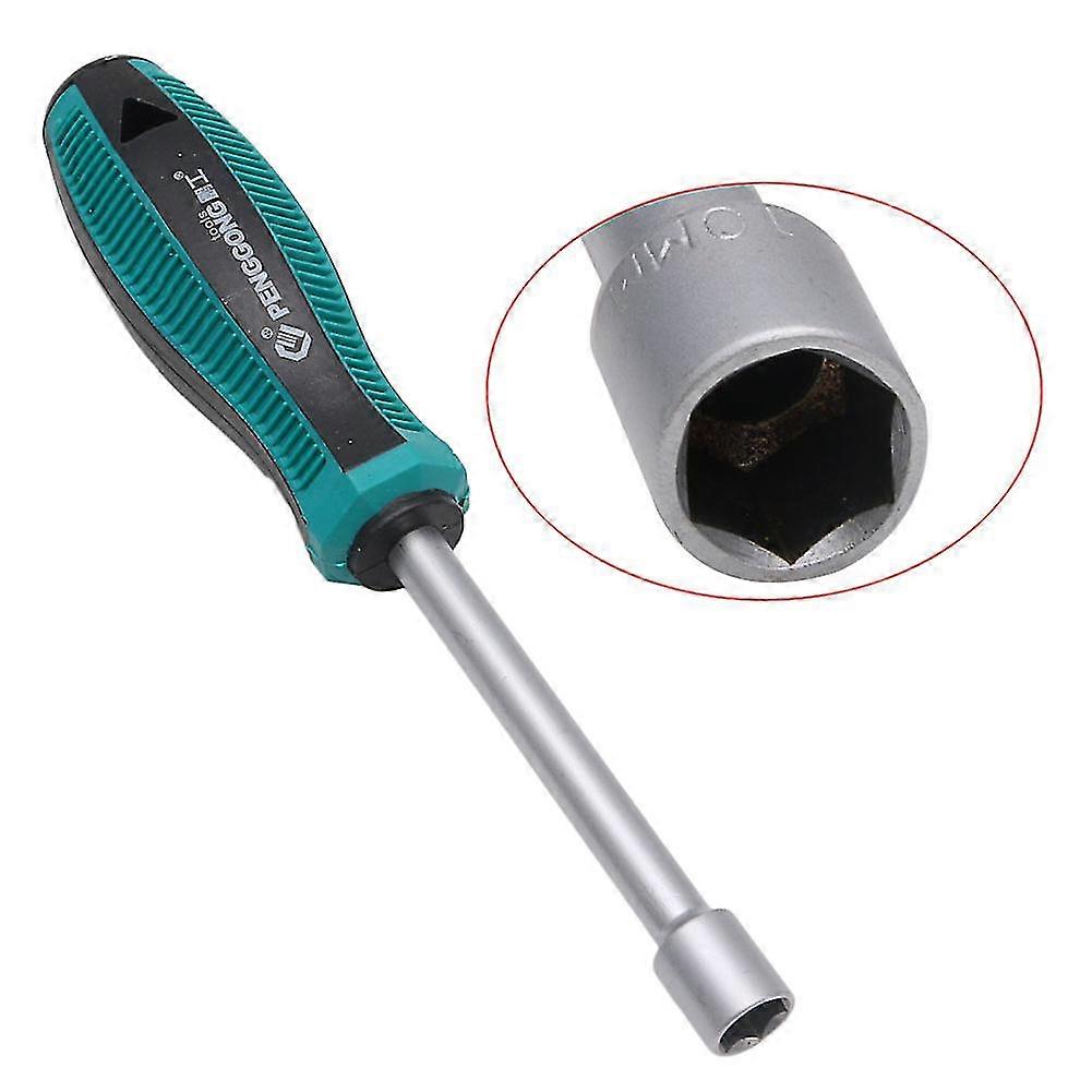Metal Socket Driver Wrench Screwdriver Hex Nut Key Nutdriver Hand Tool 10mm