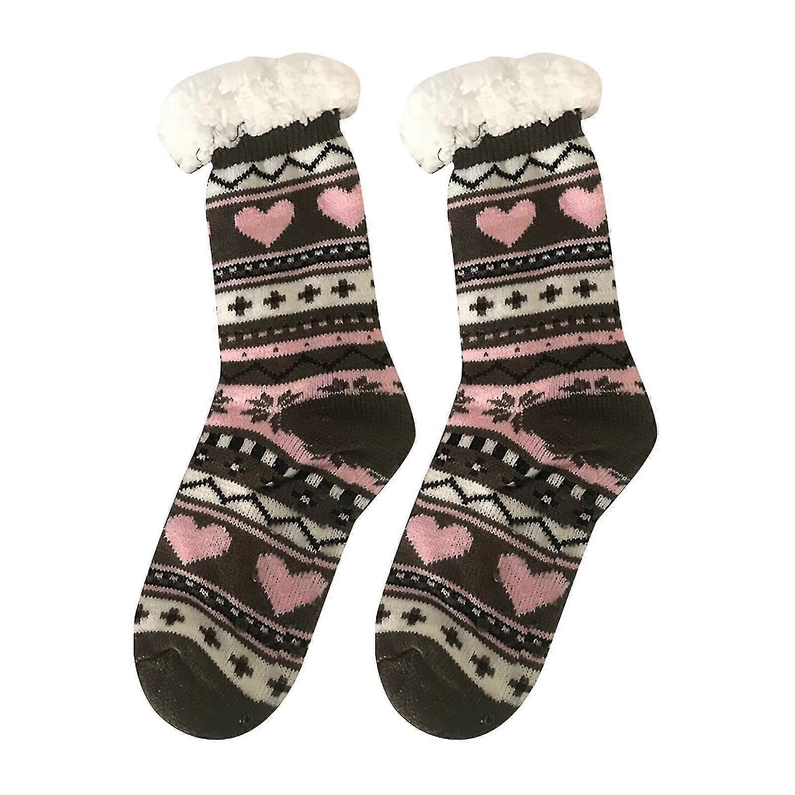 Plüsch Ski Resistente Socken Verdickt Kaschmir Indoor Stricksocken