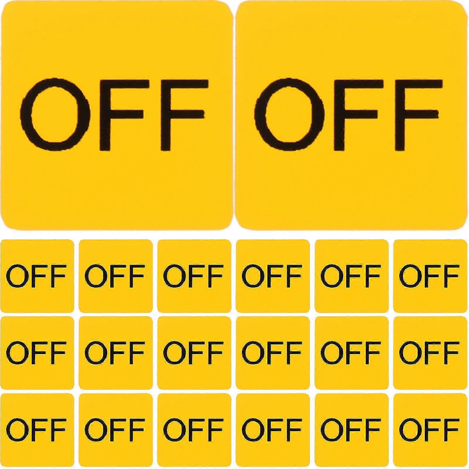 20pcs Device Switch Label Sticker On/off Caution Switch Sticker Device Switch Stickers