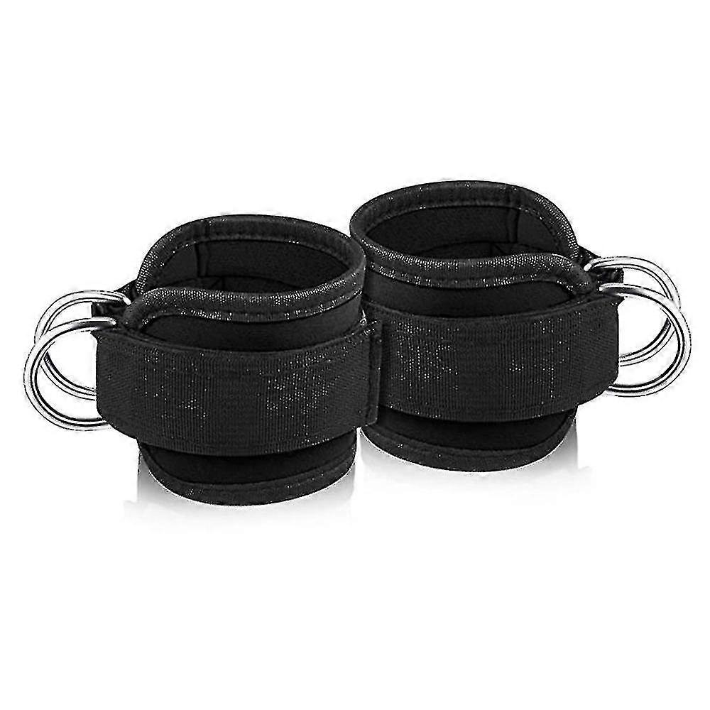 1 Pair Ankle Straps Compatible With Cable Machine Kickbacks, Glute Workouts, Lower Body Exercises - Adjustable Leg Straps With Neoprene Padding