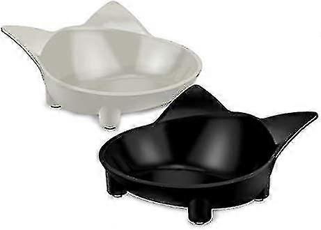 Cat Bowl, Cat Bowl, Mouth Flat Non-slip Cat Bowl Set Cat Bowl For Cats Kitten, Set Of 2