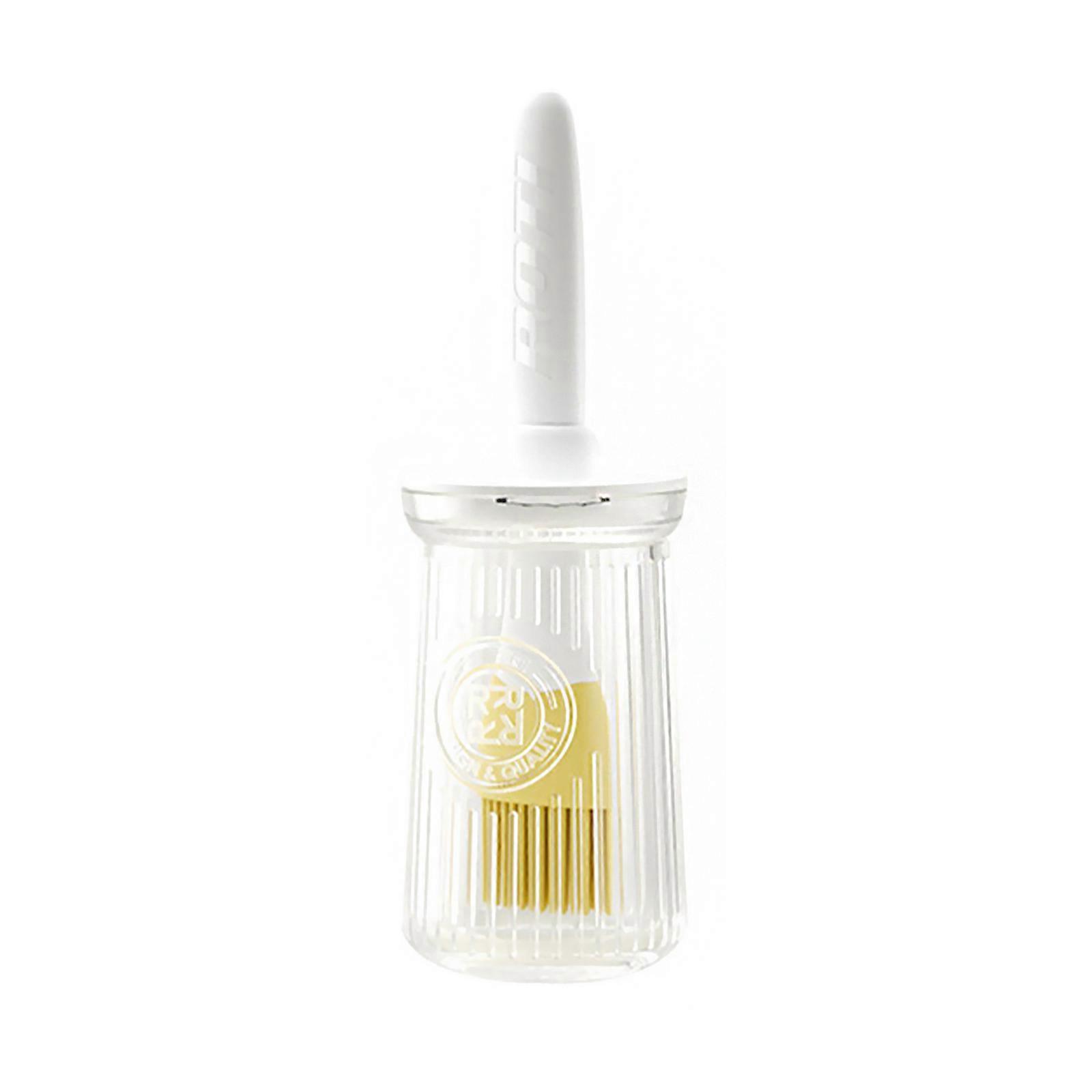2 in 1 Olivenölspenderflasche mit Silikonbürstendeckel Kochmessbehälter 100% NEU