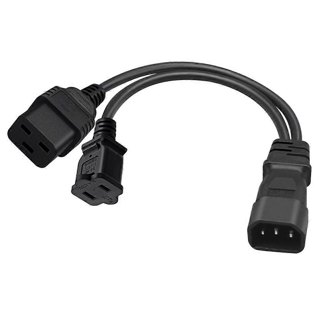  Cable adaptador de conector C14 a C19 + 1-15R de 3 clavijas Cable convertidor macho a hembra