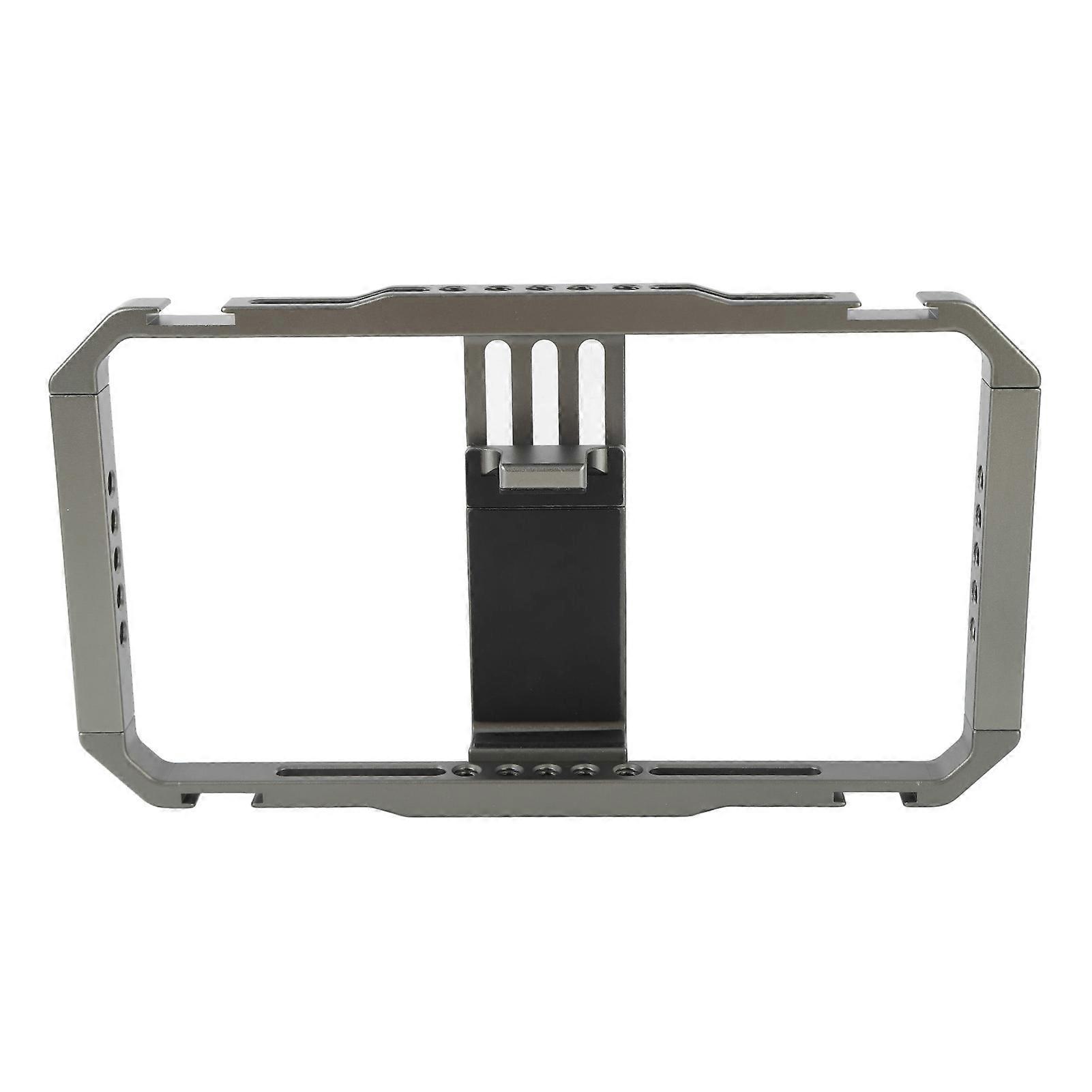 Smartphone Video Rig Camera Cage Phone Video Stabilizer Grip Vlogging Cage for Installing Fill Light Microphone