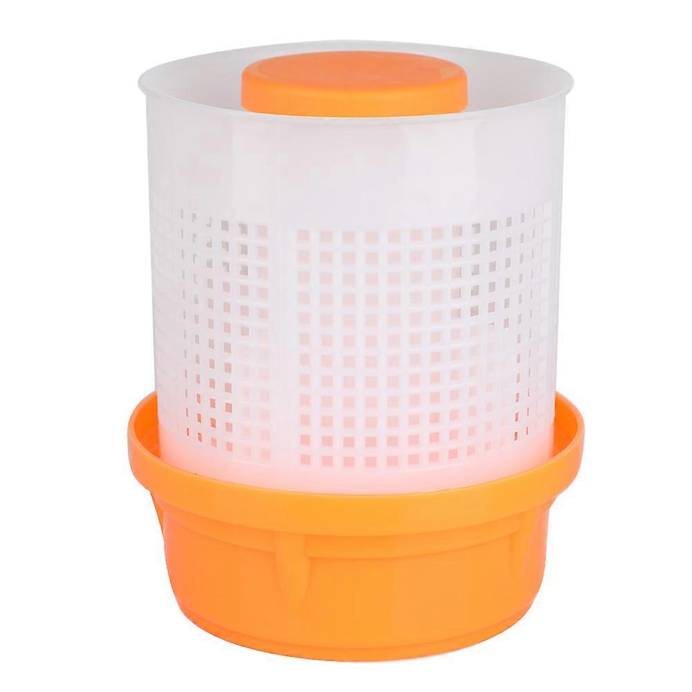 Practical Hand Pressing Type Dumpling Filling Squeezing Tool Vegetable Stuffing Dryer (Orange)