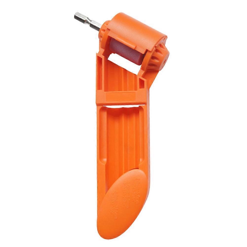 Portable Corundum Grinding Wheel Drill Bit Sharpener Sharpening Tool for Electric DrillOrange