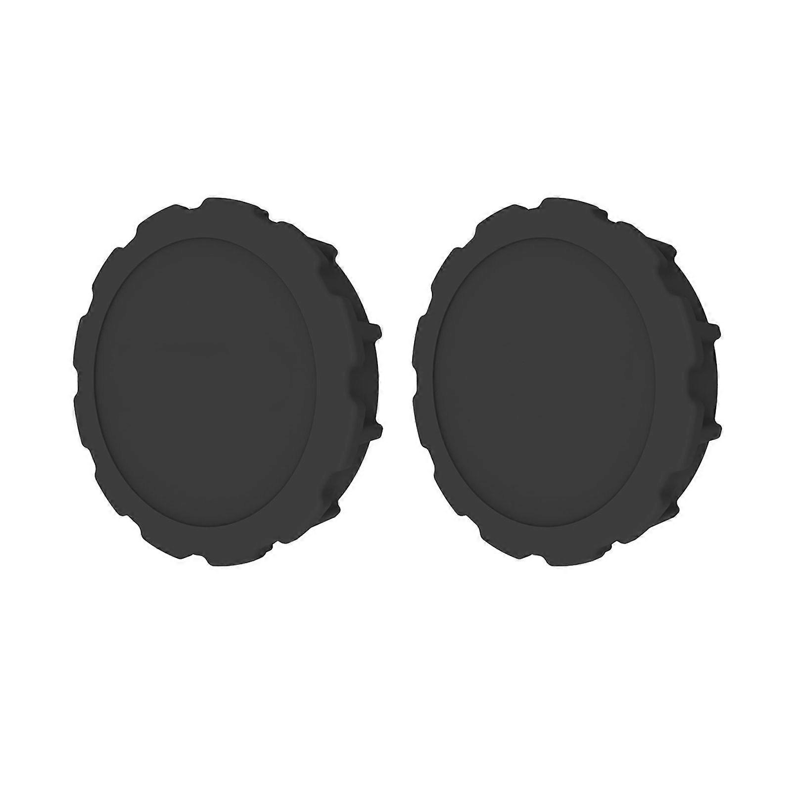 2Pcs Silicone Lens Cover Scratch-proof Precise Hole Positioning with Lanyard Ultimate Protection Camera Lens Guards for OSMO ACTION 4/3