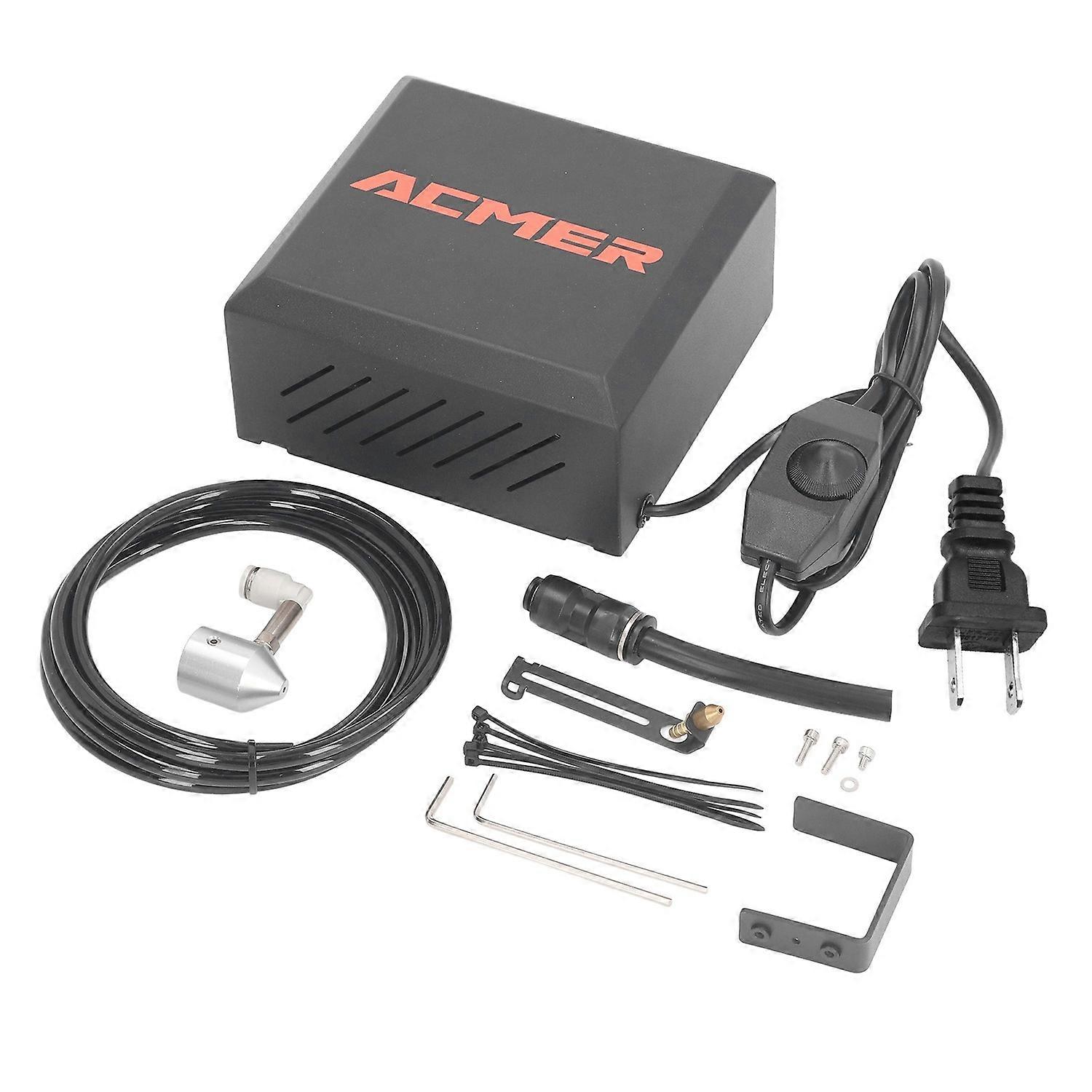 Laser Cutter Air Assist Pump Adjustable 30L/min Airflow Laser Engraver Air Assist for Dust Smoke Rem