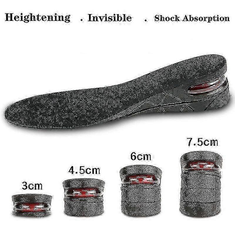 Invisible Insole For Heightening, From 3 Cm To 7.5 Cm, Heightening Pad, Adjustable