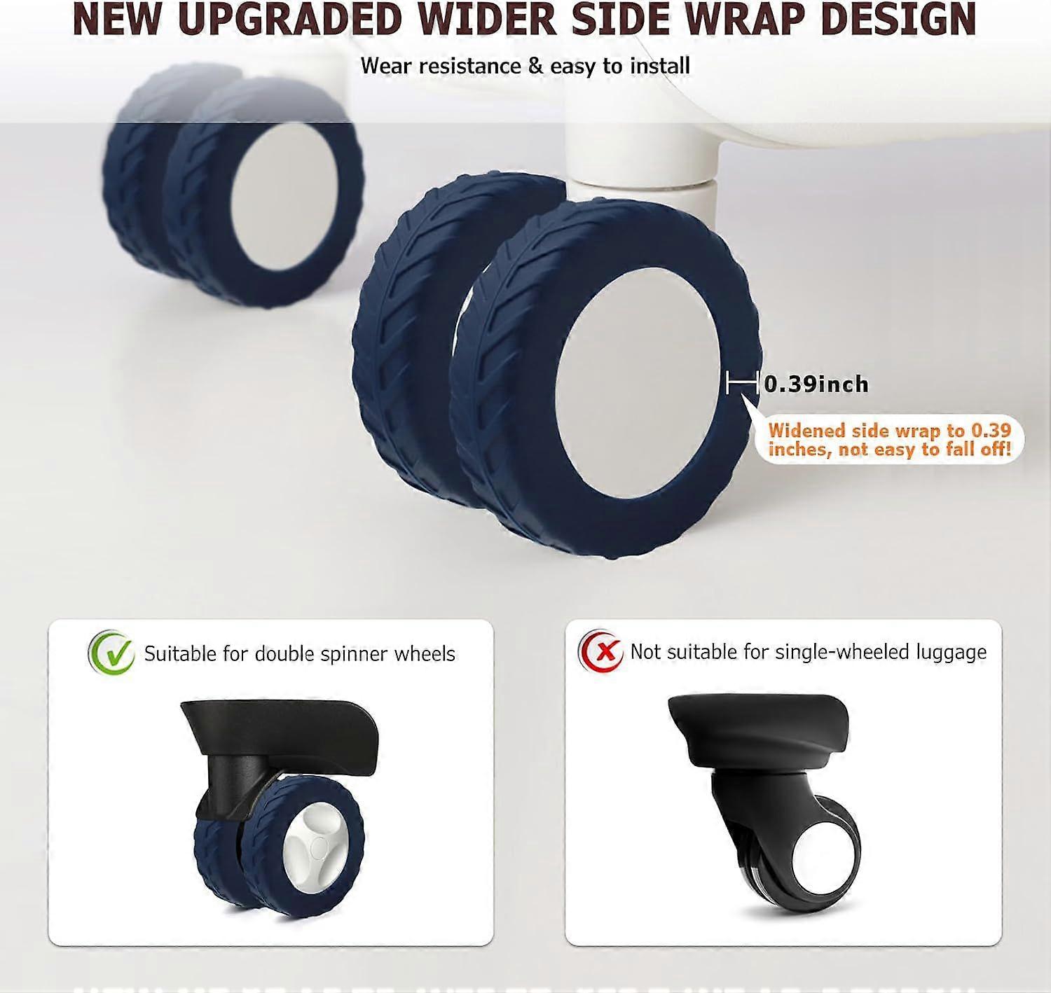 Kofferrollen-Schoner 12er Set - Rutschfest & Leise Fürs Reisen