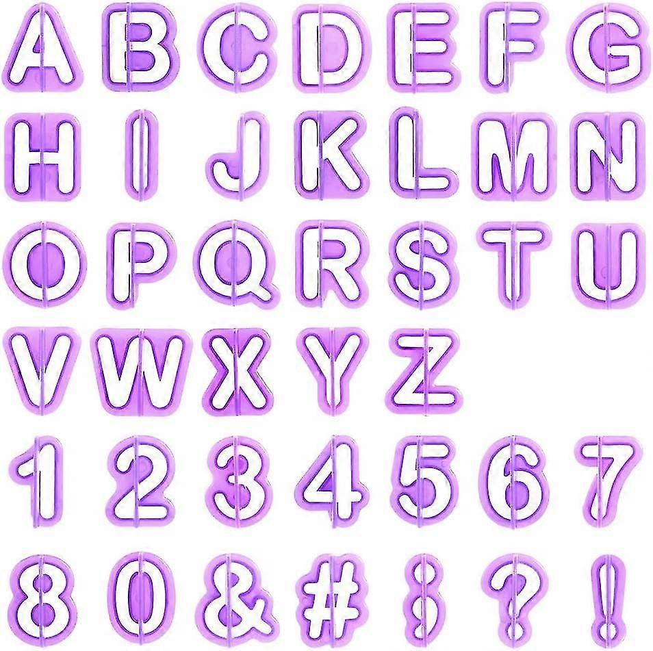 40pcs Punctuation Mark Letters ers Cutters For Decorating Sugarpaste Cake,4112