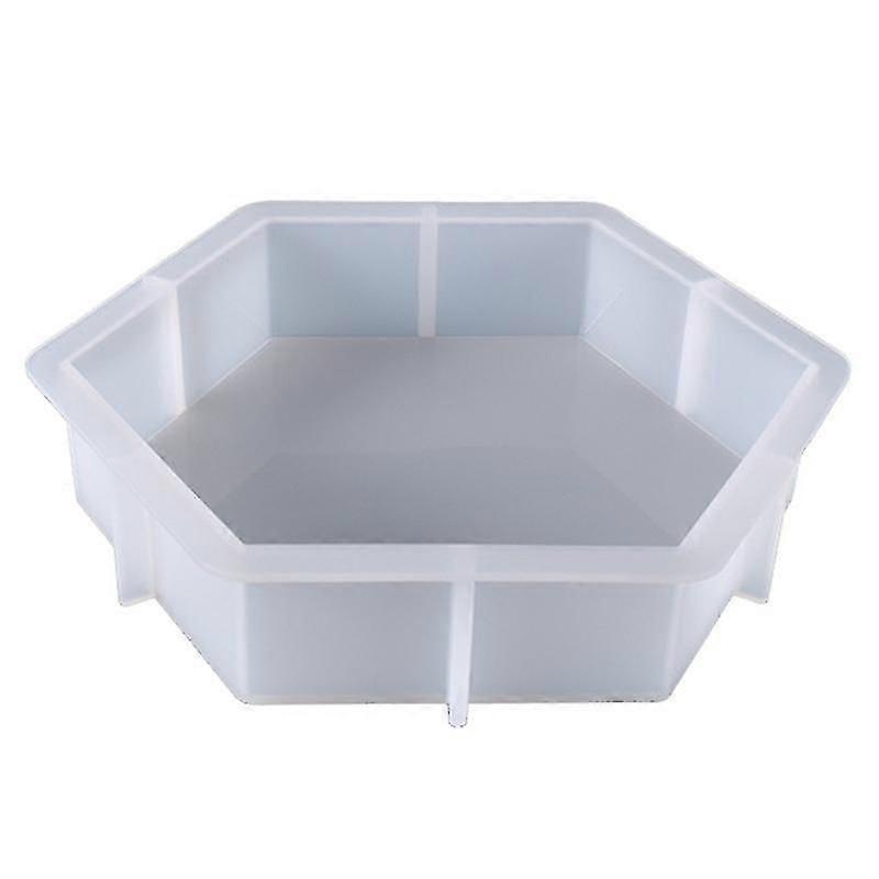 Diy Resin Mold For Photo Frame Bookends Table Desk Decoration Hexagon Cylinder