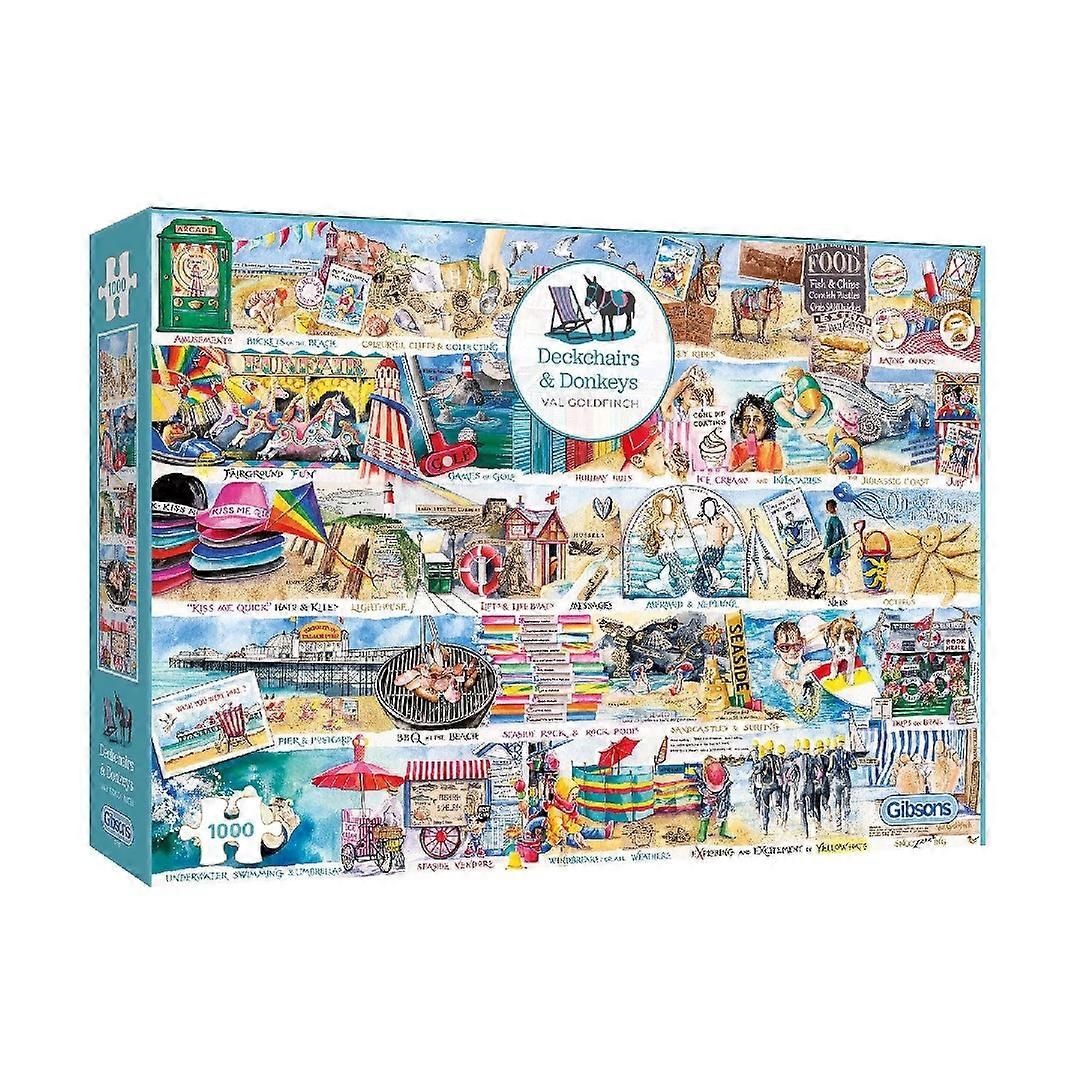 Gibsons Solstolar & Åsnor 1000 Bit Pussel