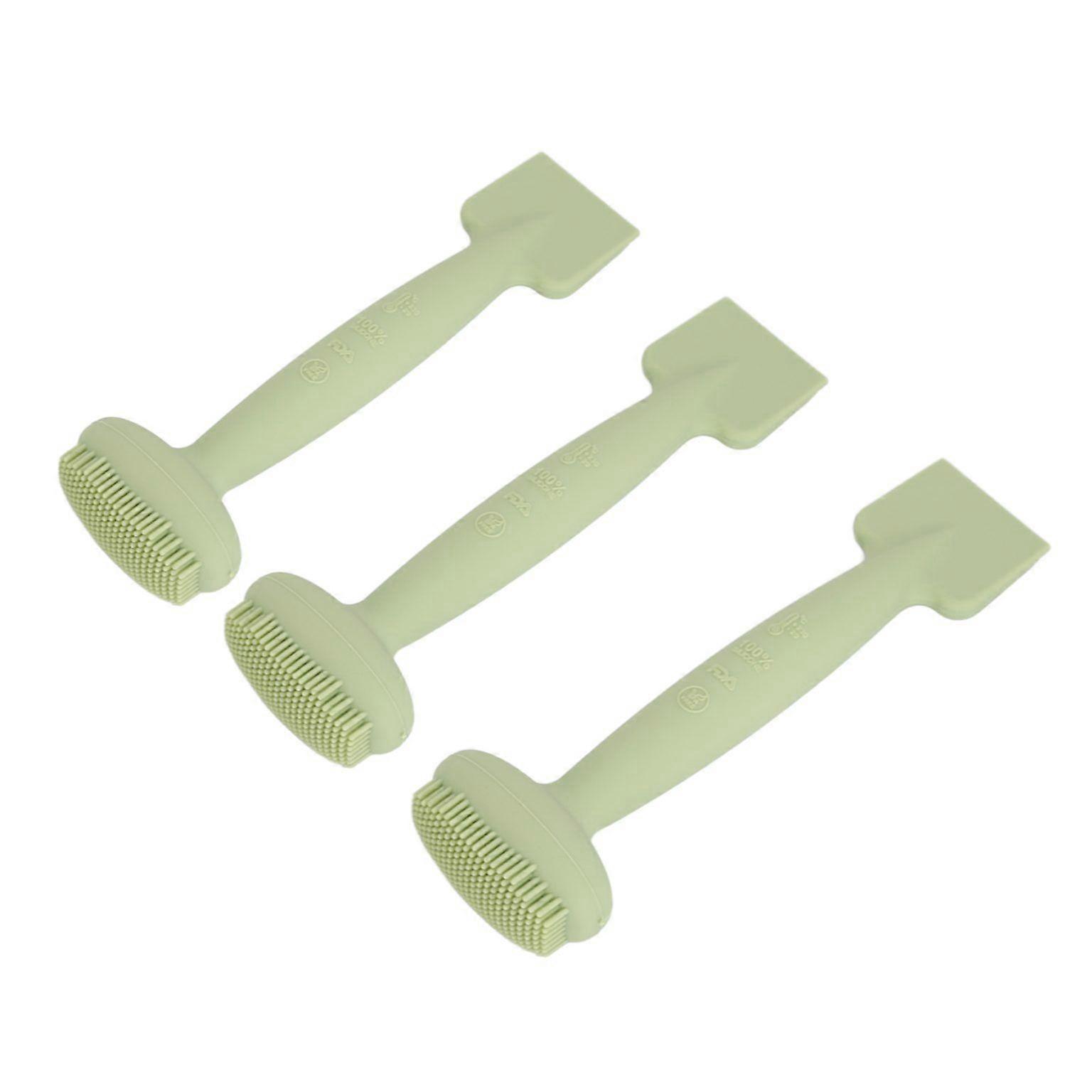 3-Piece Double-Headed Facial Cleansing Brush Set