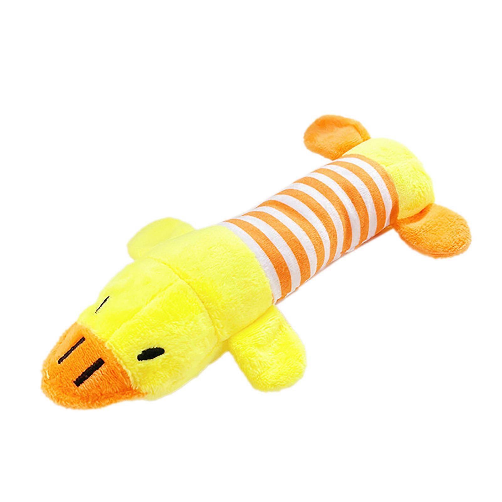 Dog Plush Toys Rectangular Flying Duck Interactive Fun Cute Bite Resistance Soft Plush Pet Chew Toys for Dogs Pets Cats