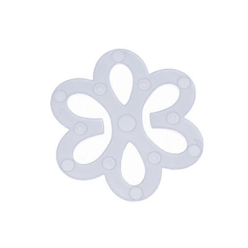 10Pcs Women Flower-shaped Bra Strap Clips Invisible Non-slip Bra Extenders Transparent Buckles