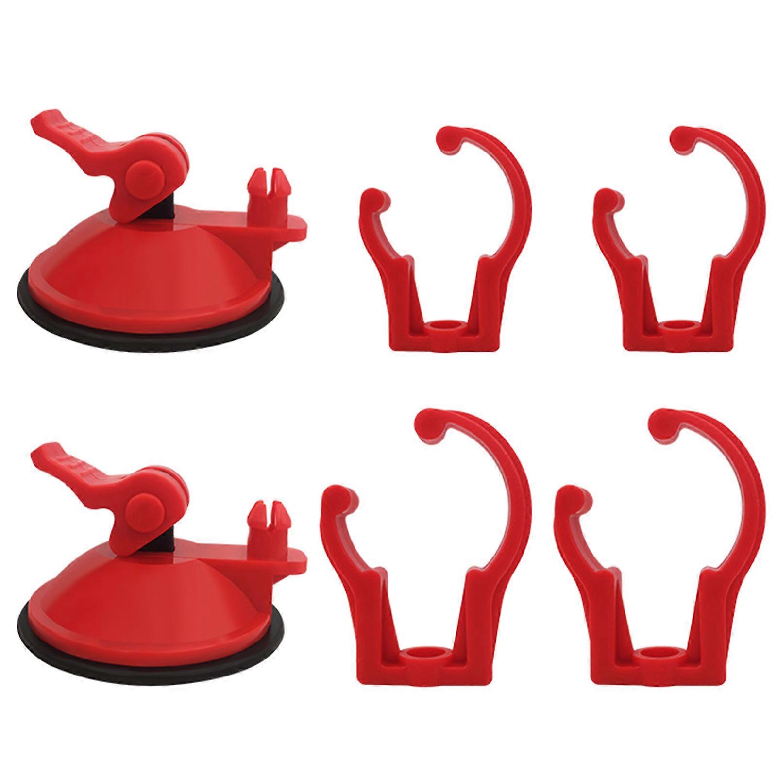 1set Aquarium LED Light Suction Cup Clamp Fish Tank Accessories LED Light Fixed LED Light Clamp Angles Adjustable Red