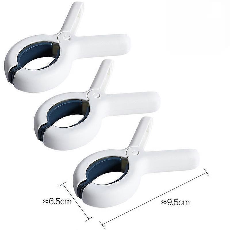 3kpl/setti Rantapyyhepidikkeet Muovinen pyykki Vaatepoikit Tuulenpitävä Lakanapidike Pyykkinaru Pyykkipoika Ripustettava teline