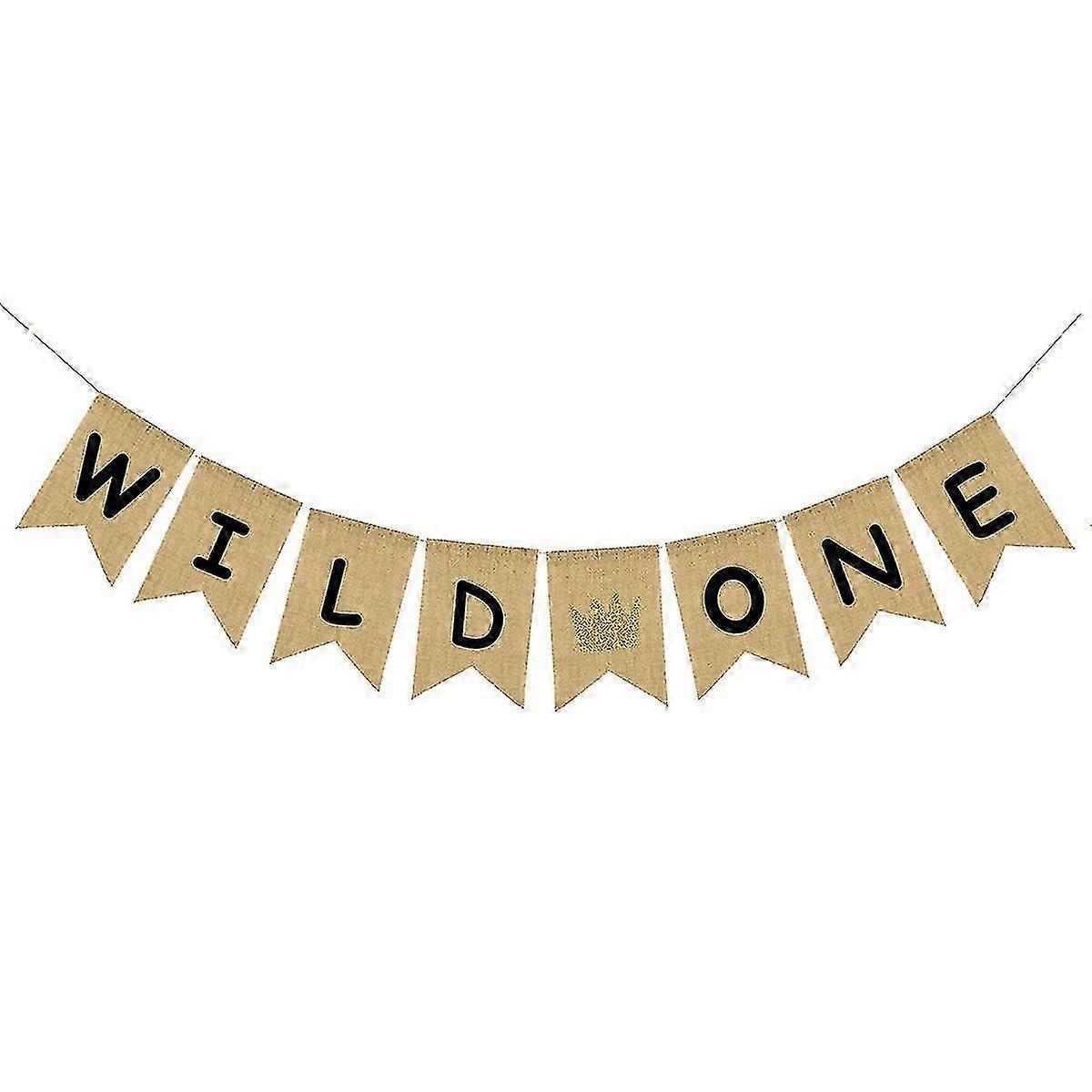 2.8mワイルドワンバナー誕生日デコレーションベビーシャワーハンギングフラッグバンティングバナー