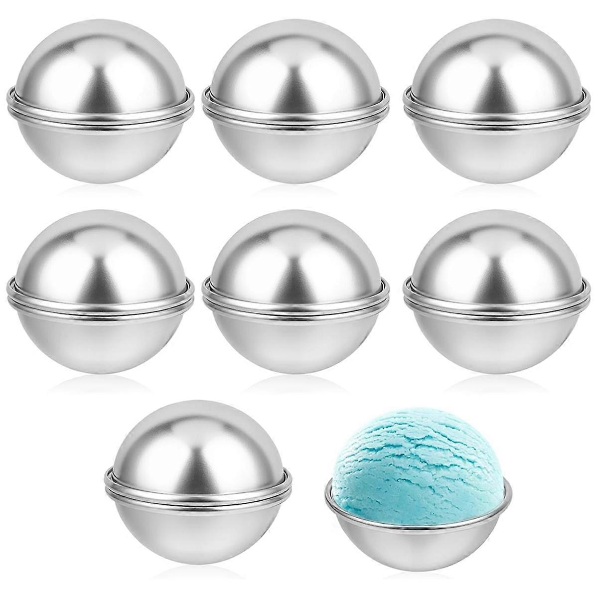 16 Pcs Bath-Bomb Molds 6.5cm DIY Metal Bath-Bomb Crafting Mould Bath-Bomb Making Kit Bath-Bomb Press Soap Making Kit