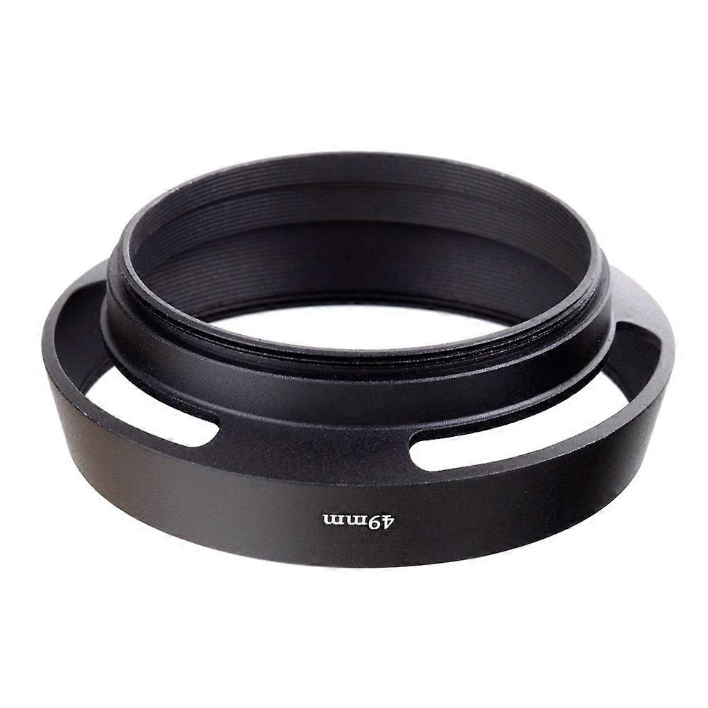 49mm Metal Vented Lens Hood for Leica(Black)