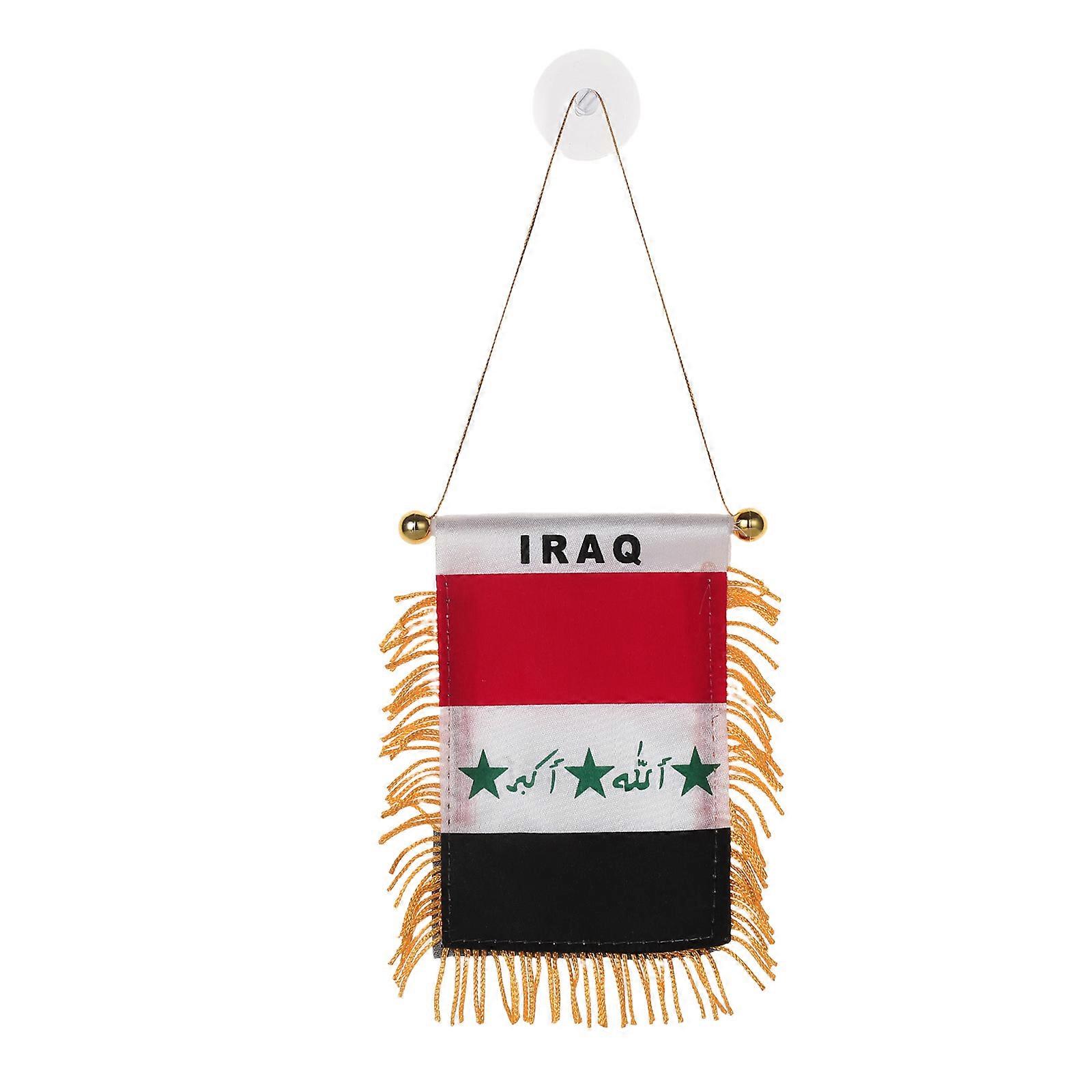 Syria Mini Hanging Flag 8x12cm with Tassels Double Sided Syrian Small Pennant for Students and Cultural Enthusiasts