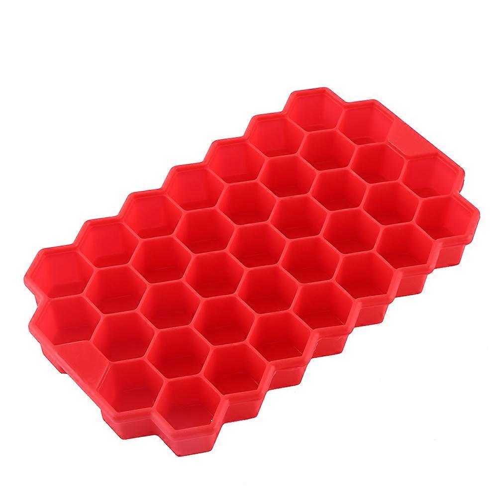 Ice Cube Mold Small Flexible Silicone Hexagon Tray 37 Hexagon Shaped Cubes Kitchen Tool