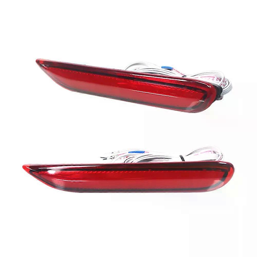 Applies to LED Bumper Reflector Lights For Infiniti Q50 QX56 QX60 QX80 Nissan Pathfinder Rogue Function as Tail, Brake & Rear Fog Lamp