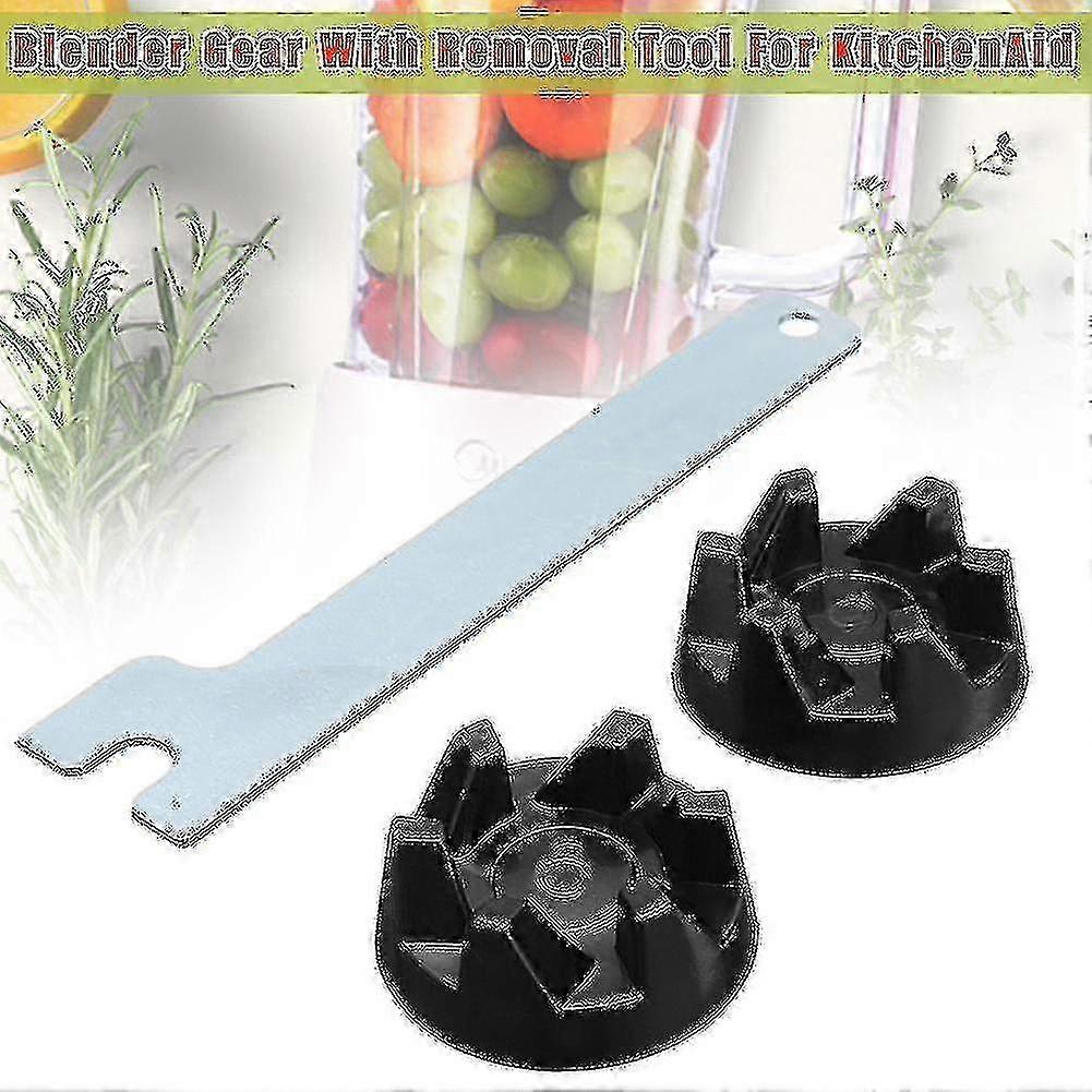 Replacement Blender Coupler Gear for KitchenAid 9704230, 2-Pack with Rubber & Tool