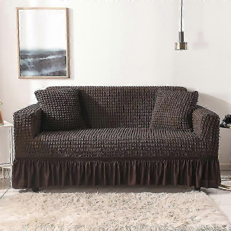 Monochrome Modern High Quality Euro Jacquard Stretchable Elastic Sofa Covers for Corner Sofa 1/2/3/4