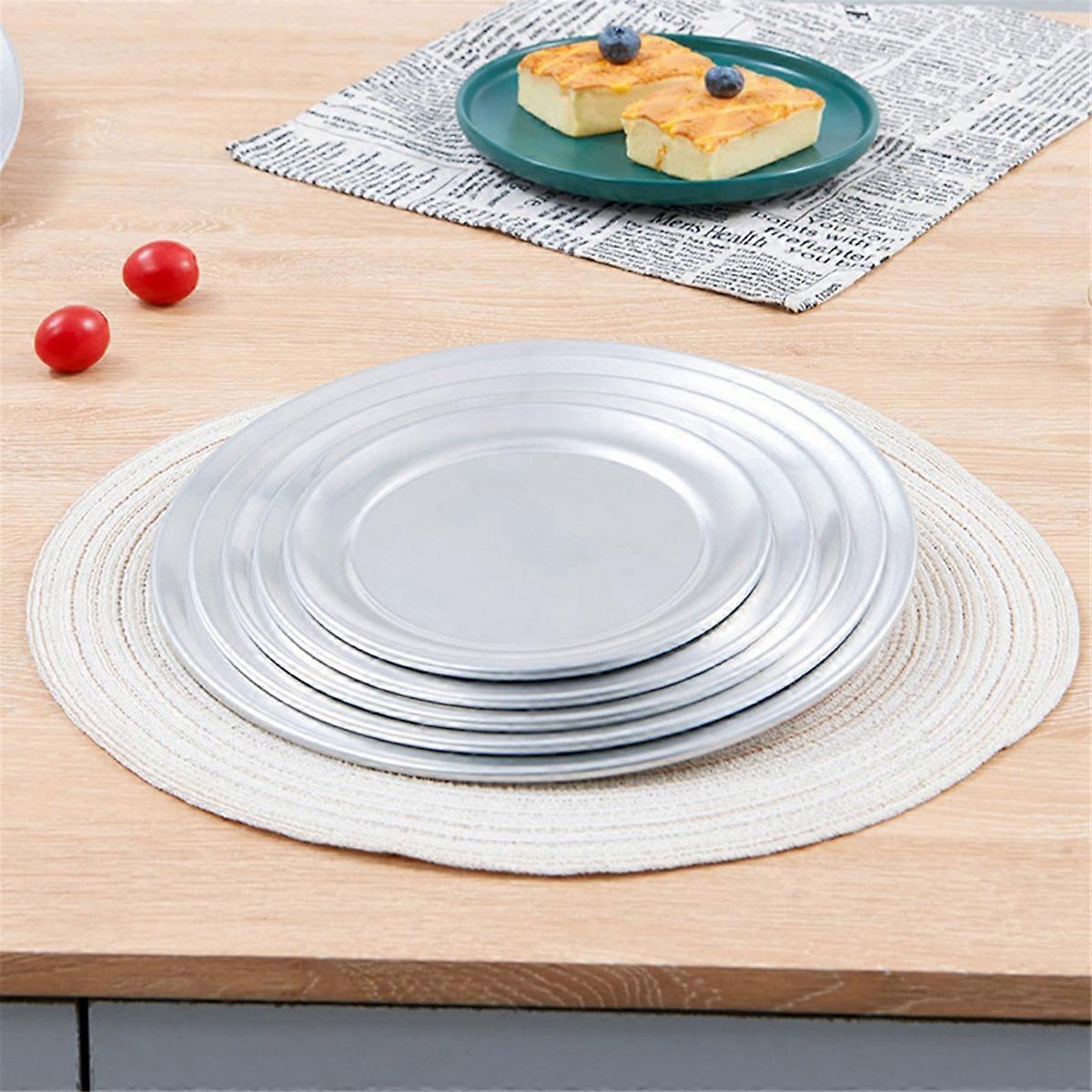 8-Inch Wide Rim Aluminum Pizza Pan Baking Tray