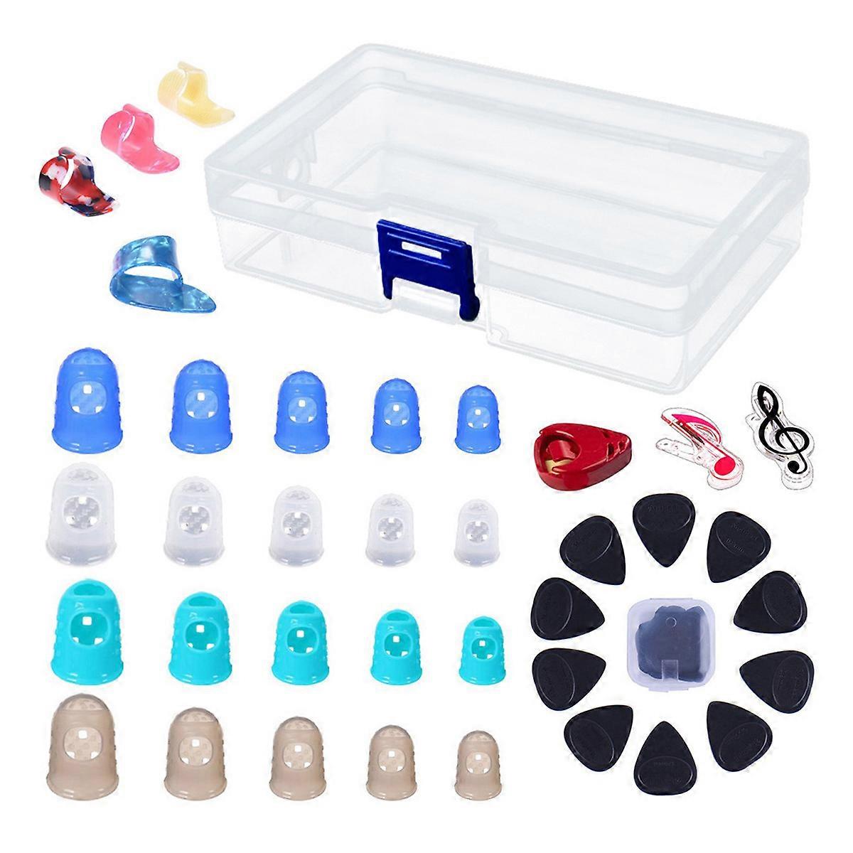 The Maestro's Choice: Non-Toxic Silicone Fingertip Protectors, Ultra-Thin Anti-Slip Material, Adjustable Size For Personalized Fit, Designed For