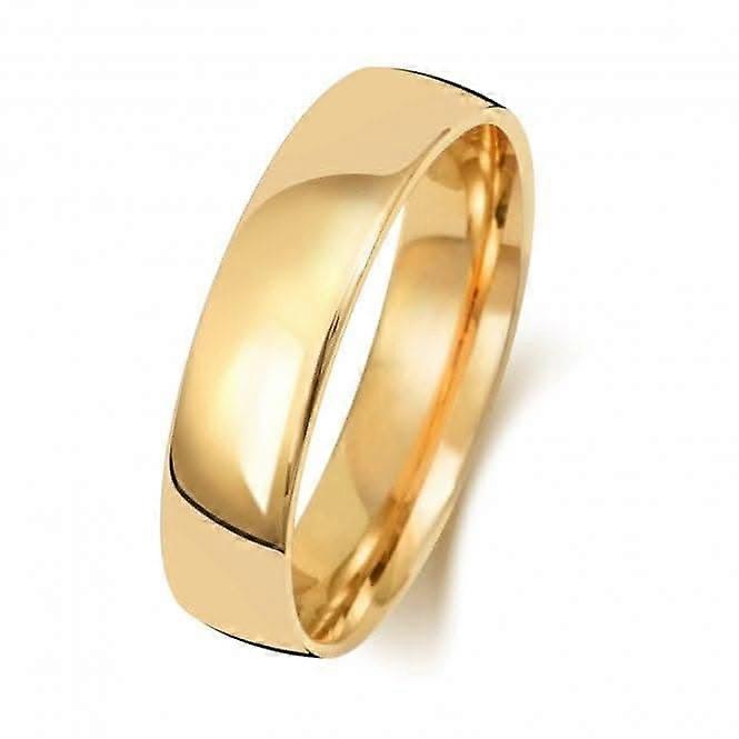 Wedding Band 9K Slight Court 5mm-1.2 Wedding Ring W115L