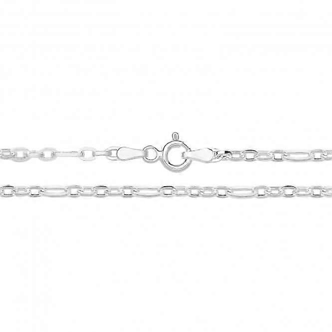Acotis Silver Chain Figaro Paper Clip G1369