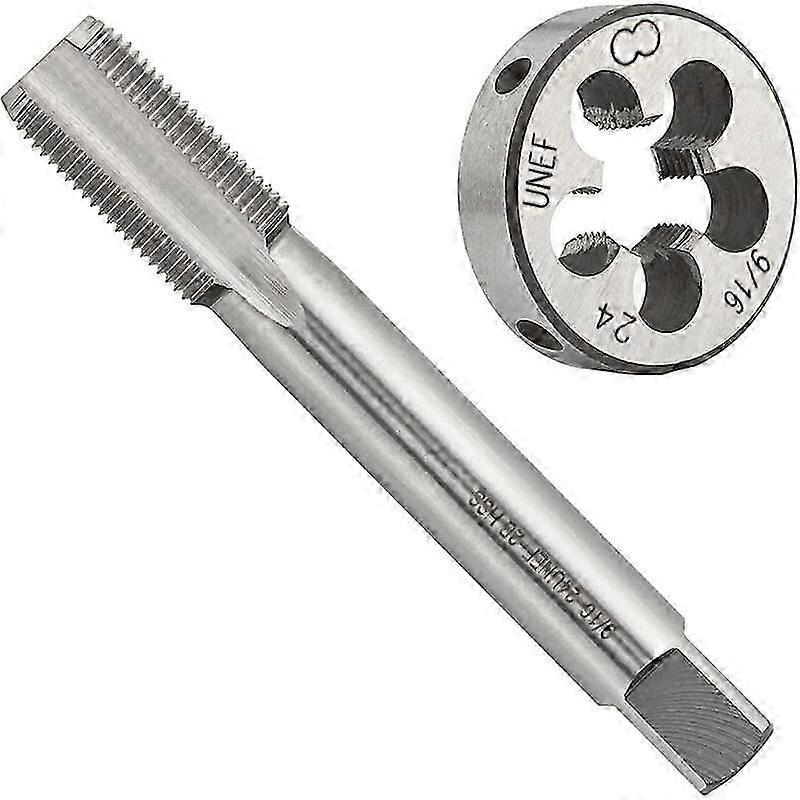 2025 New UNEF HSS 9/16-24 Tap and Die Set - UNEF 9/16-24 Machine Thread and Round Right Hand Thread