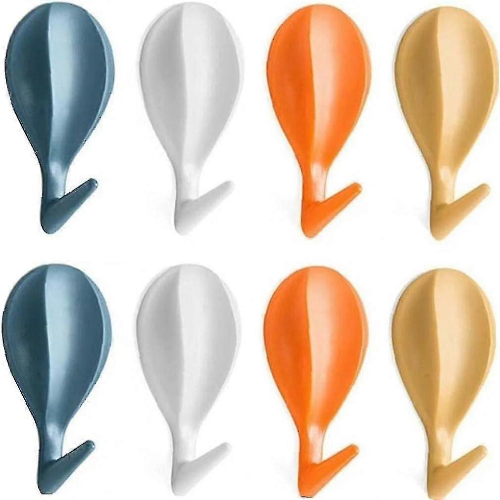 Self Adhesive Hooks 8 In One Set Hot Air Balloon Wall Hooks Door Hook Waterproof Coat Hooks (multicolour8pcs)